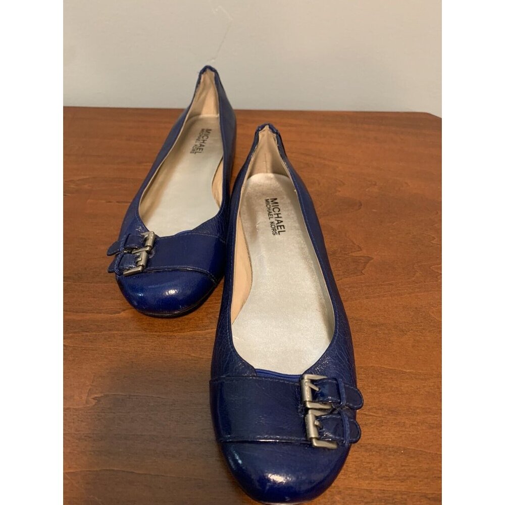 michael kors blue flats 7.5